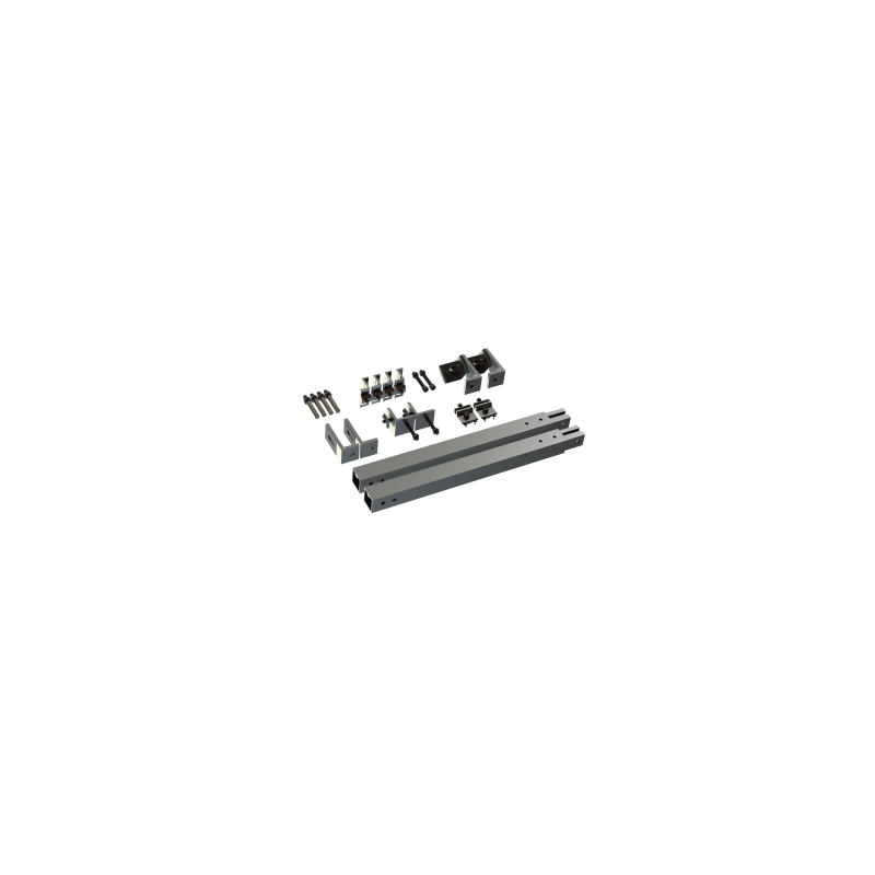 Caja de accesorios de aluminio  anodizado para montaje VEKTOR8R1M , arreglo 1X4 para techo